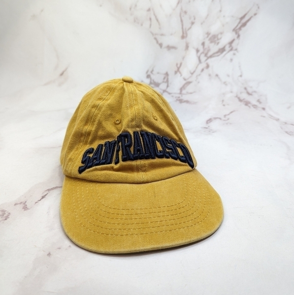 San Francisco Hat Yellow Dad Embroidered Strapback Cap Baseball Unisex City Wear - Picture 1 of 8